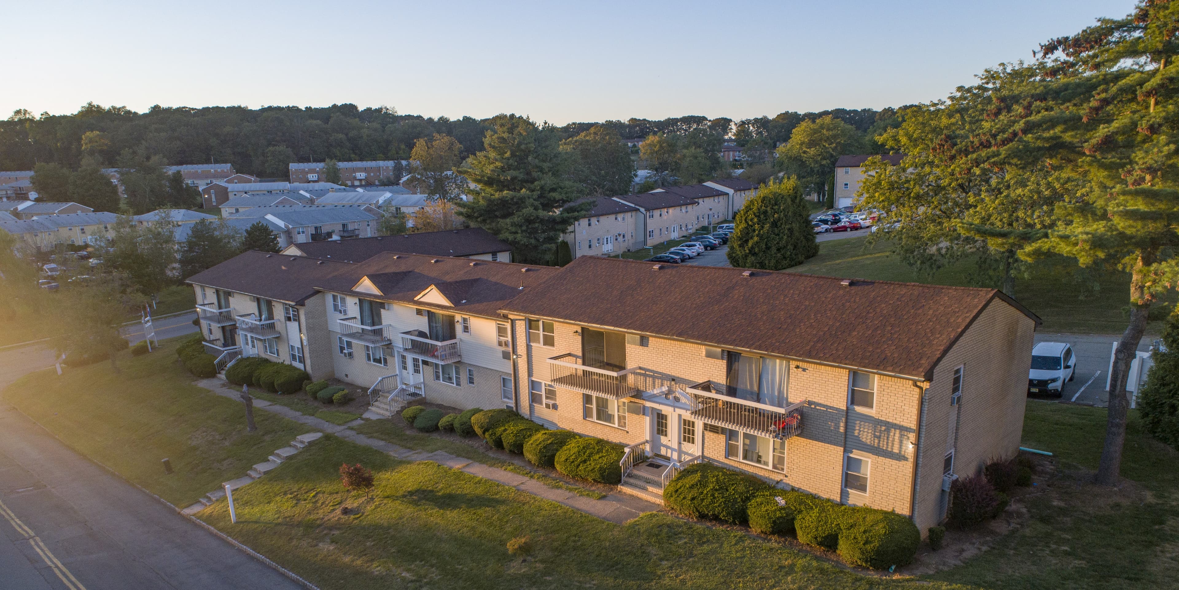 Aerial view of Eagle Rock Village community